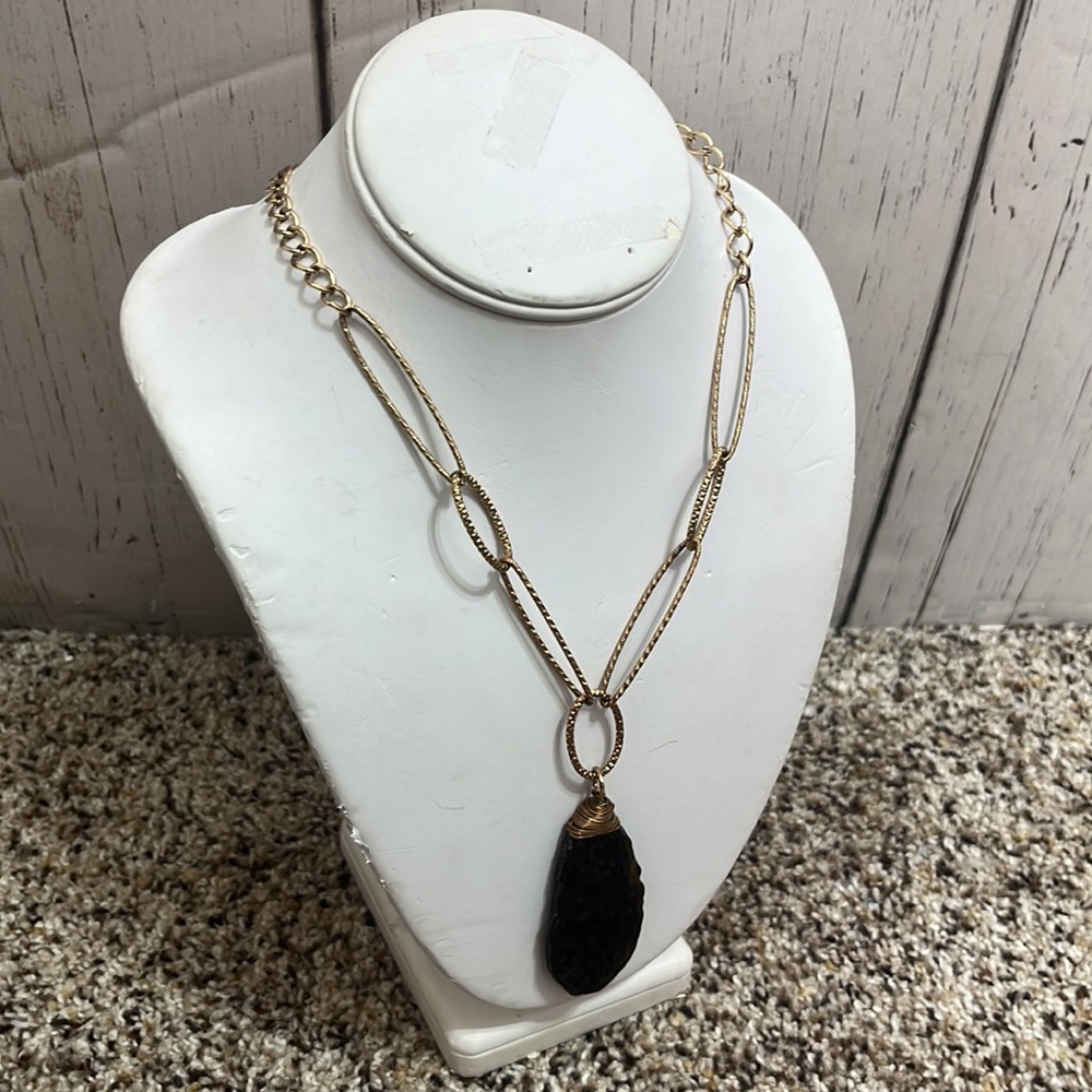 COPY - Statement Necklace Gold Toned 18” Chain